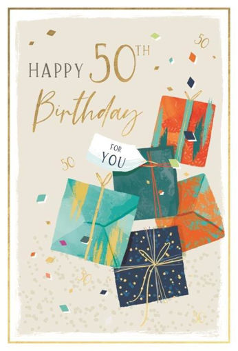 Picture of HAPPY 50TH BIRTHDAY CARD